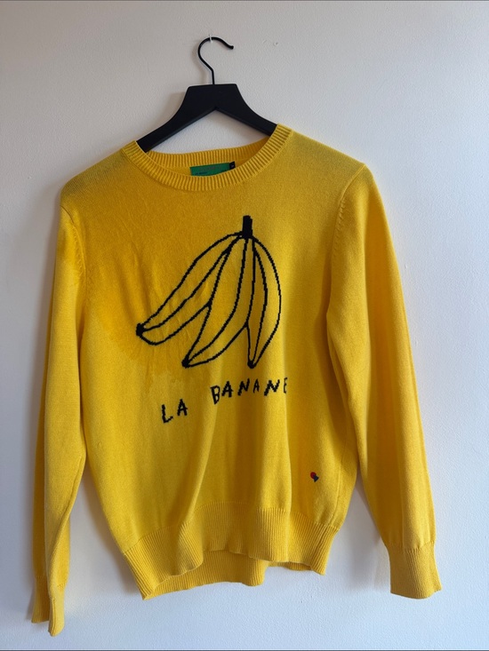 Clare V Other - Clare V Yellow 'La Banane' Graphic Crewneck Sweater